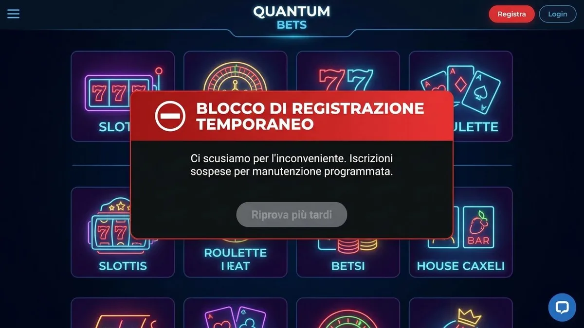 Registrazione con bonus